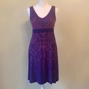 Athleta Dress with Built-in Shelf Bra and back tie. Petite M. Never Worn. Purple